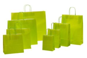 Papiertasche Color-hellgrün tausendtypentragetaschen