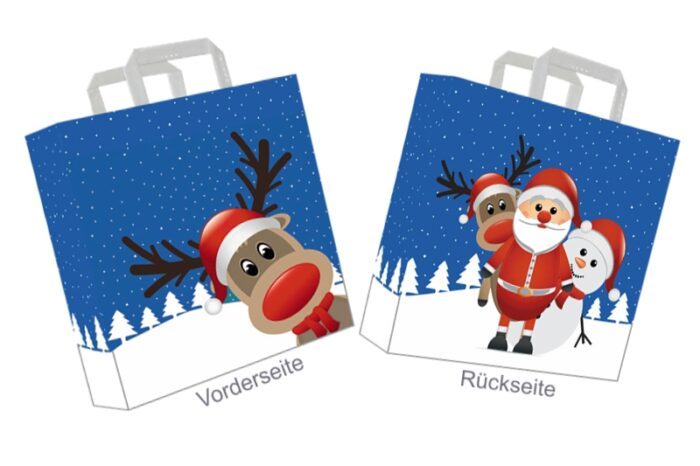 Shopper Christmas Friends im Onlineshop von Tausendtypentragetaschen Weihnachtstaschen