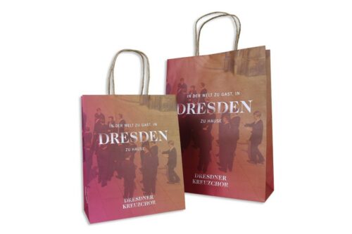 tausendtypentragetaschen - elegante Papiertasche - Dresdner Kreuzchor