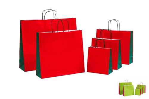 tausendtypentragetaschen Papiertasche DUO - verschiedene Farben - im Papiertaschenonlineshop