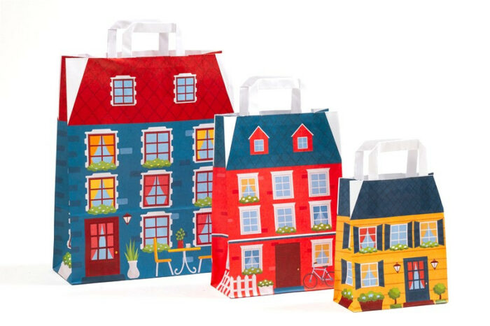 Papiertasche Sommerhaus