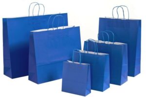 Papiertasche Color royalblau tausendtypentragetaschen