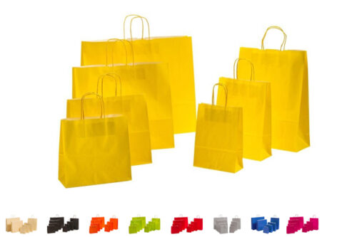 Tausendtypentragetaschen - Papiertasche Color in vielen Farben