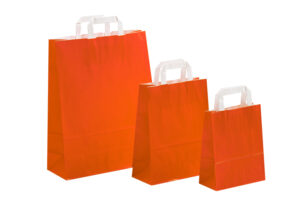 tausendtypentragetaschen- Papiertaschen FreshColor orange - Flachhenkeltasche