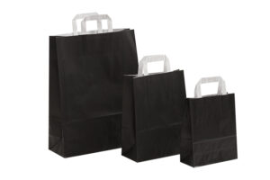 tausendtypentragetaschen- Papiertaschen FreshColor schwarz - Flachhenkeltasche