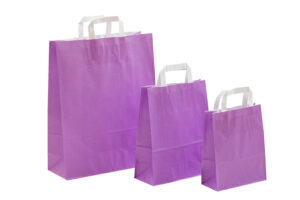 tausendtypentragetaschen- Papiertaschen FreshColor violett - Flachhenkeltasche