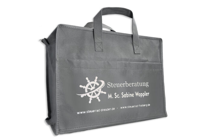 tausendtypentragetaschen - Mandantentasche Steuerberatung Wappler - NonWoven