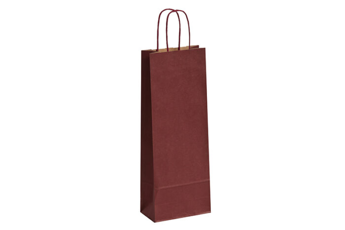 tausendtypentragetaschen 1er Flaschentasche Naturell bordeaux versandkostenfrei im Online-Shop
