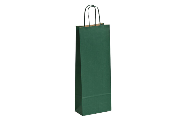 tausendtypentragetaschen 1er Flaschentasche Naturell grün versandkostenfrei im Online-Shop