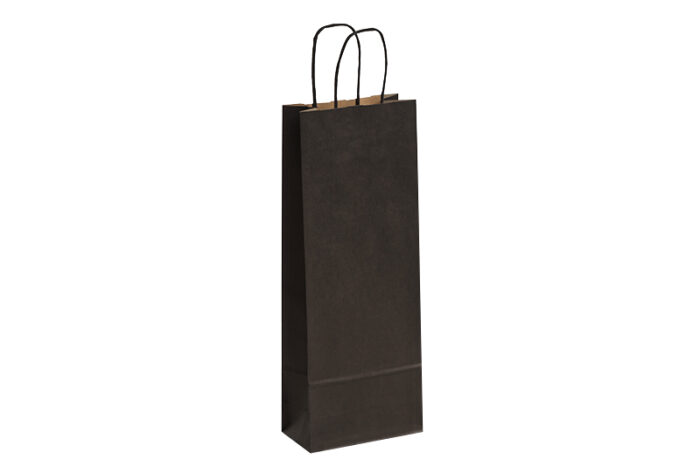 tausendtypentragetaschen 1er Flaschentasche Naturell schwarz versandkostenfrei im Online-Shop