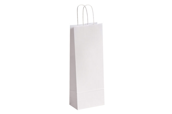 tausendtypentragetaschen 1er Flaschentasche Naturell weiß versandkostenfrei im Online-Shop