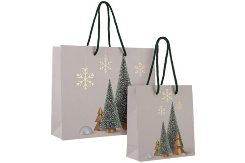 Weihnachtsgeschenktasche Modern Christmas in 2 Größen bei tausendtypentragetaschen im OnlineShop