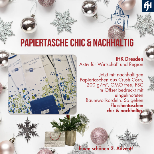 Adventskalender IHK Papiertasche chic&nachhaltig