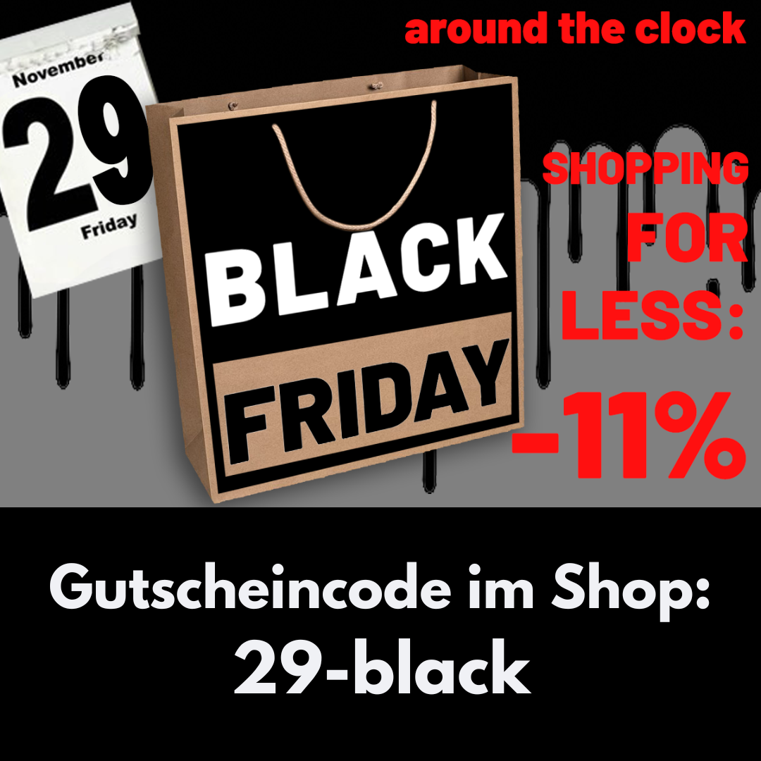 schwarzweisses Werbebild für Rabatt im Onlineshop tausendtypentragetaschen